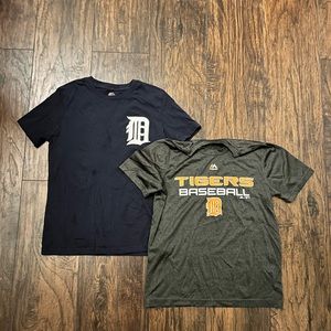 Boys size M - 2 Detroit tigers shirts